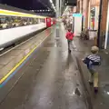 The boys on Platform 1, Isobel Goes to Lyon, Ipswich Station, Burrell Road - 24th January 2016