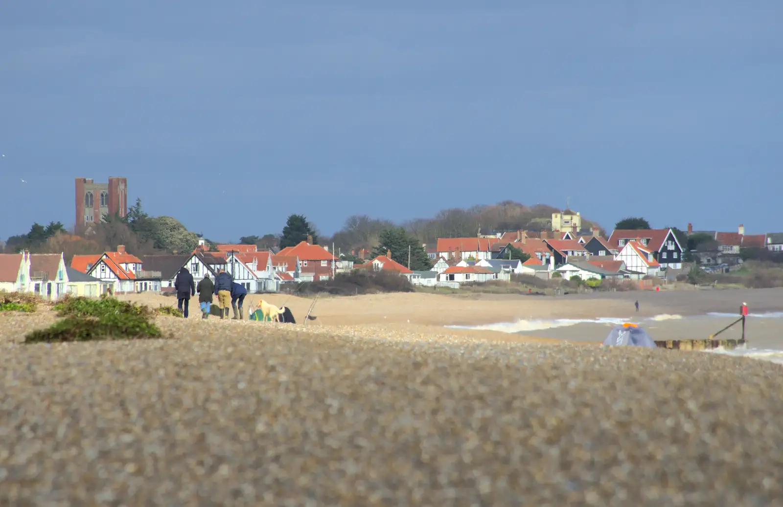 Thorpness in the distance, from A Trip to Aldeburgh, Suffolk - 7th February 2016