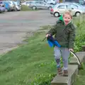 Harry does some shouting, A Trip to Aldeburgh, Suffolk - 7th February 2016