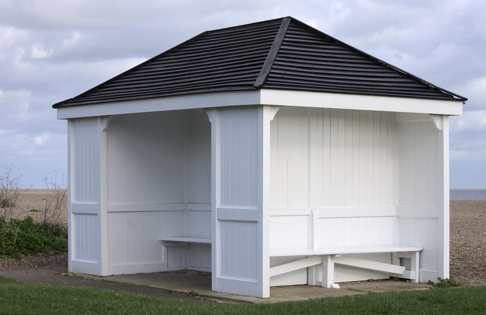 A seaside shelter from A Trip to Aldeburgh, Suffolk - 7th February 2016