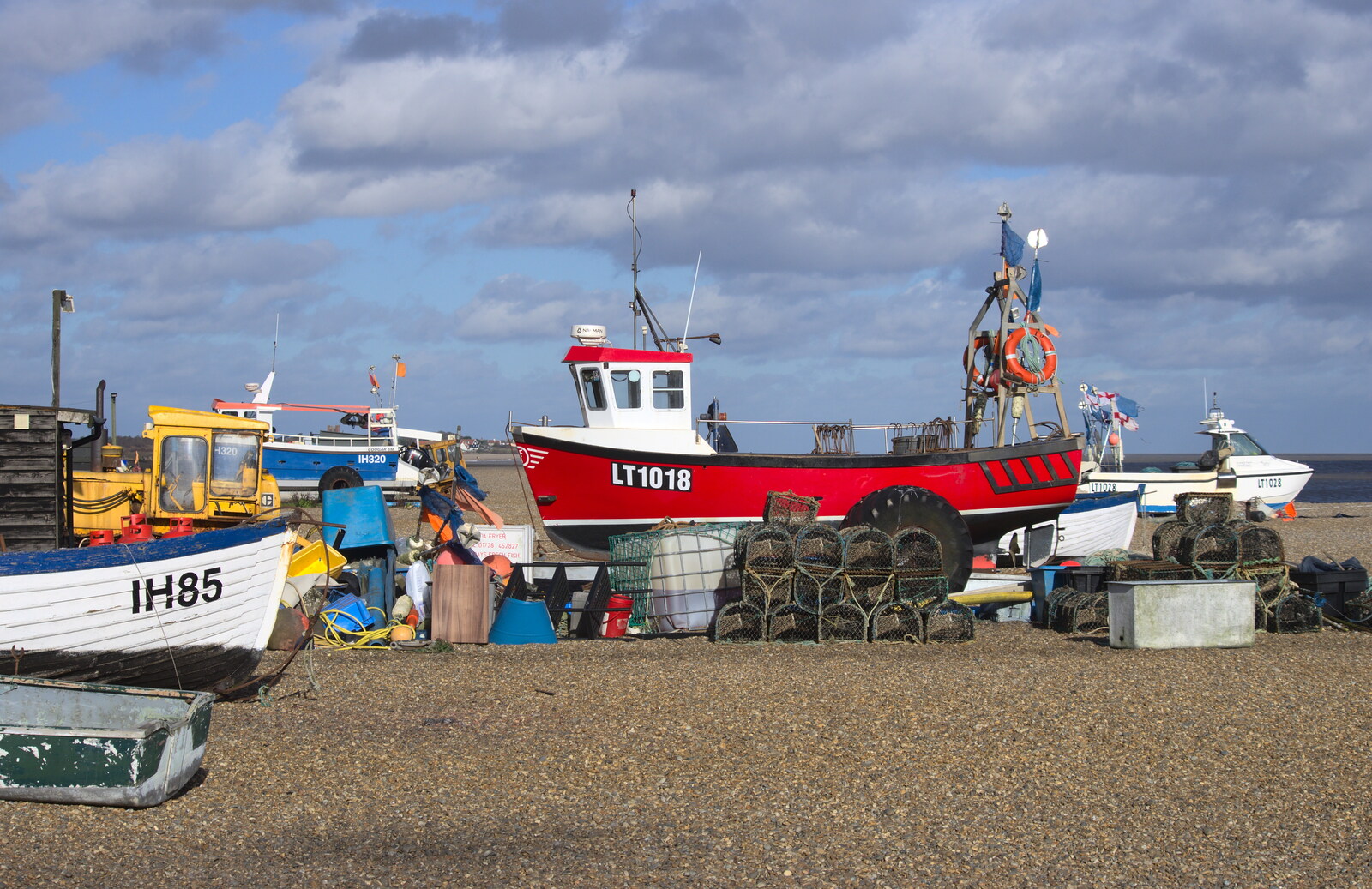 A Trip to Aldeburgh, Suffolk - 7th February 2016: Boats on the beach