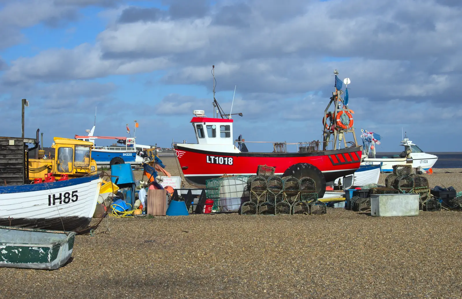 Boats on the beach, from A Trip to Aldeburgh, Suffolk - 7th February 2016