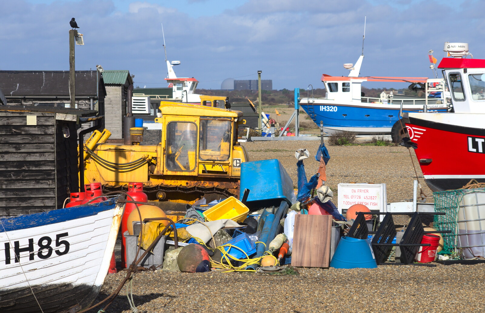 Fishing boats on the beach from A Trip to Aldeburgh, Suffolk - 7th February 2016
