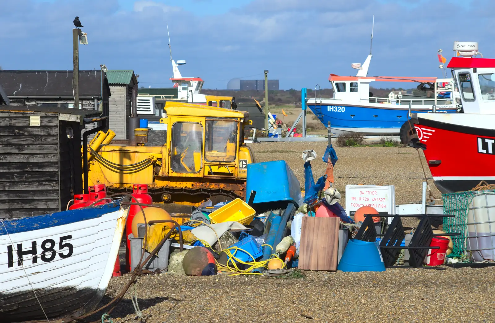 Fishing boats on the beach, from A Trip to Aldeburgh, Suffolk - 7th February 2016