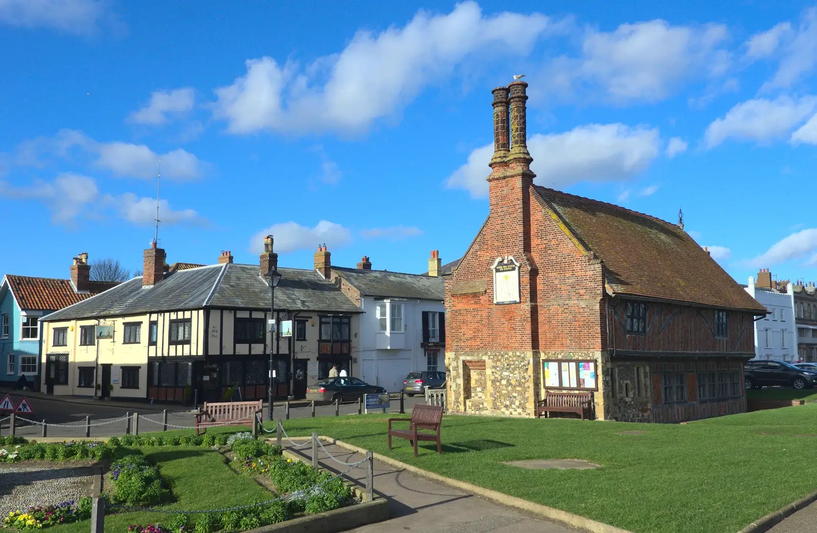 Aldeburgh Moot Hall and the Mill Inn, from A Trip to Aldeburgh, Suffolk - 7th February 2016