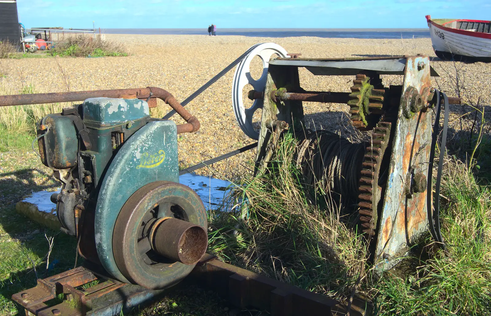 An ancient Lister engine, from A Trip to Aldeburgh, Suffolk - 7th February 2016