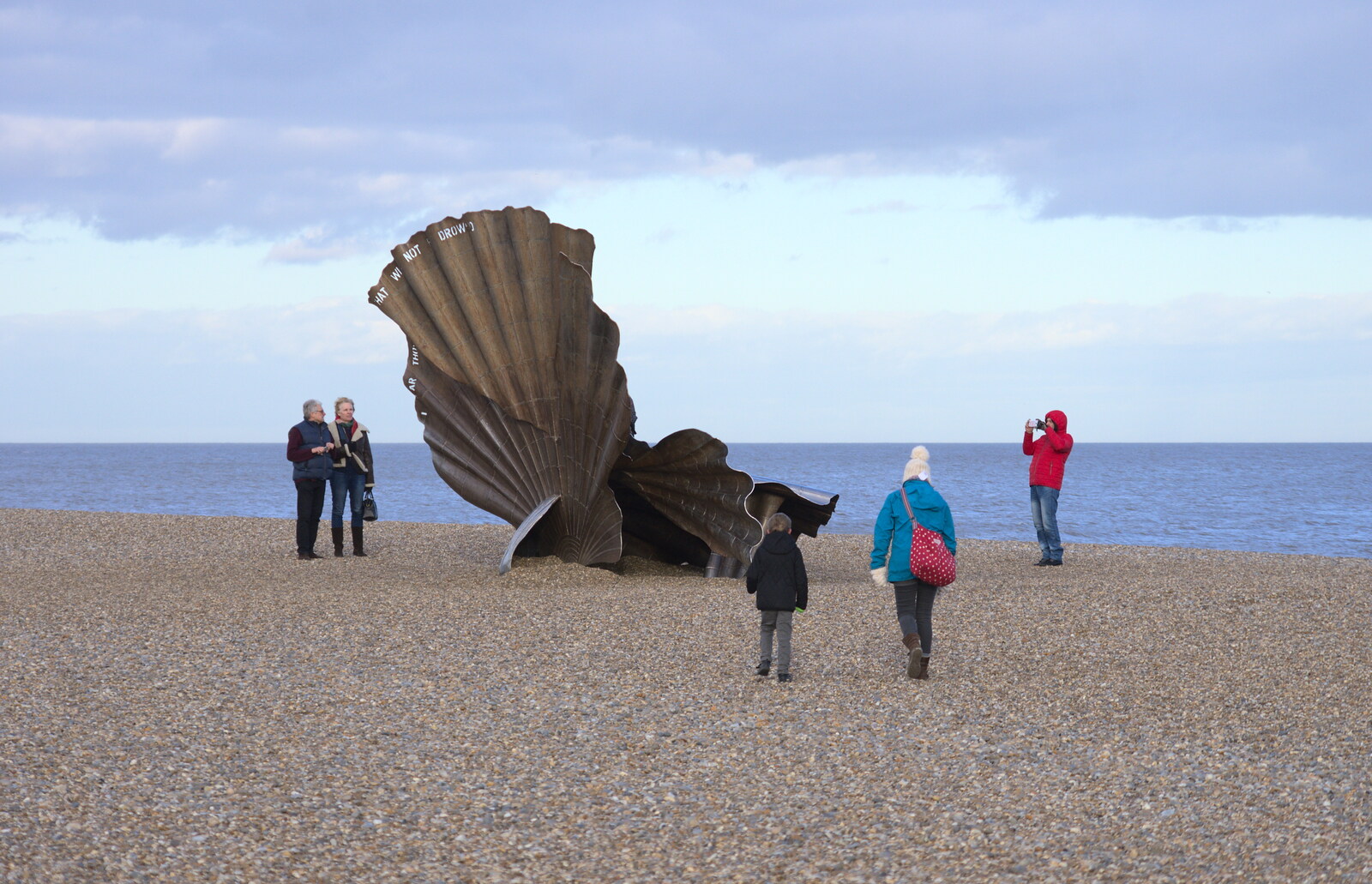 We're back at the Scallop from A Trip to Aldeburgh, Suffolk - 7th February 2016