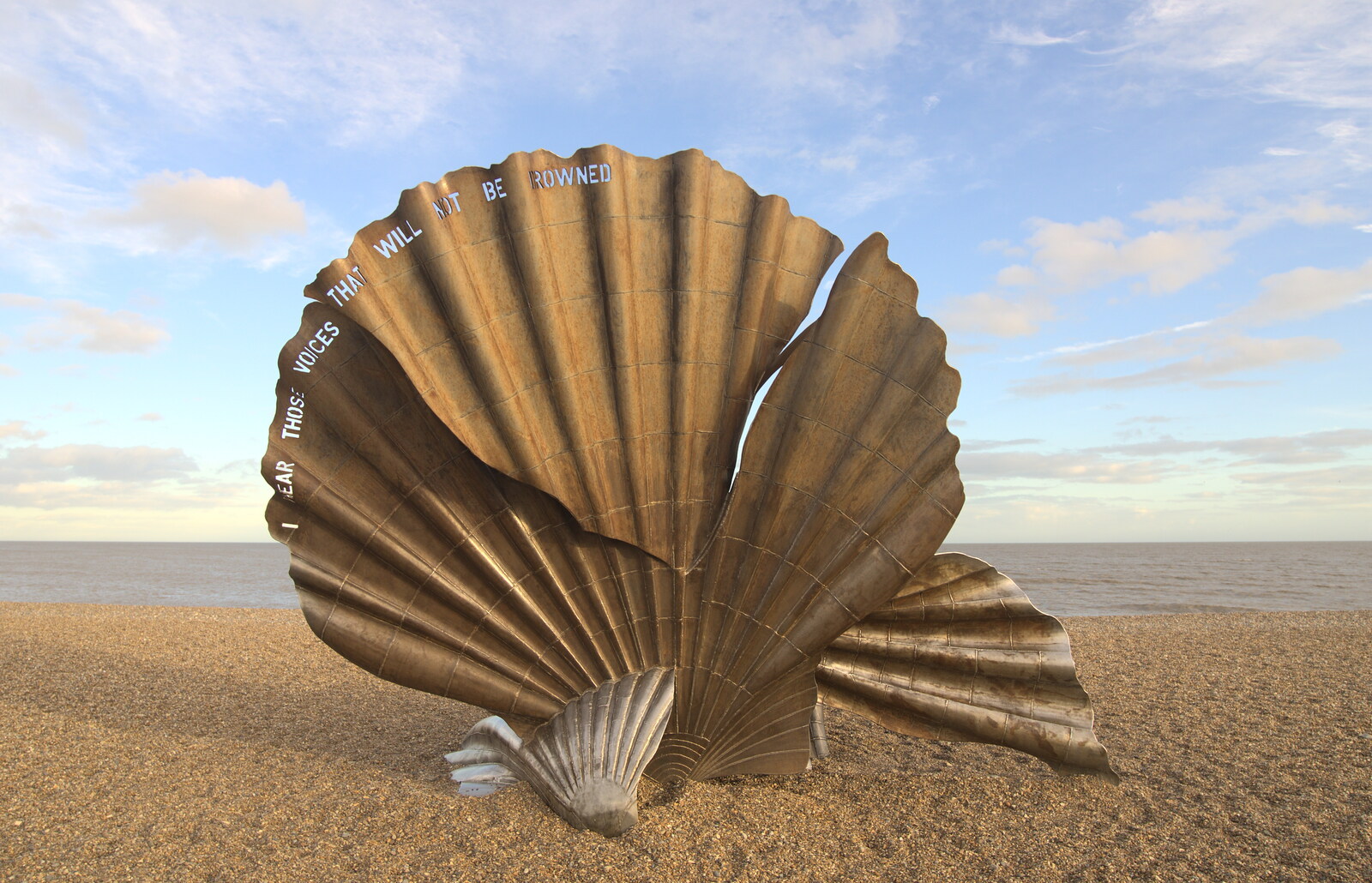 Maggi Hambling's controversial sea shell from A Trip to Aldeburgh, Suffolk - 7th February 2016