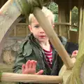 Harry at the wheel of the pirate ship, February Cactus Randomness, London and Brome, Suffolk - 14th February 2016