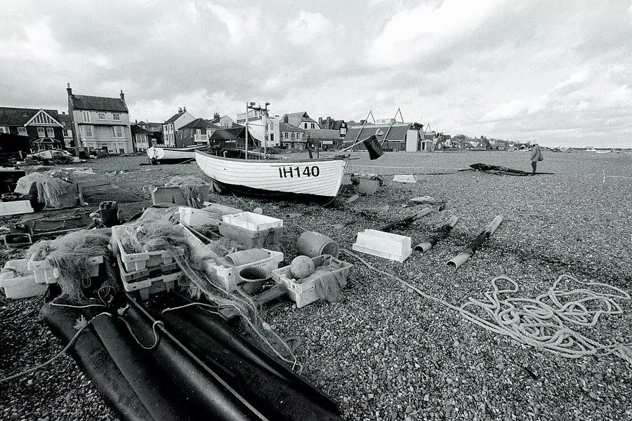 Fishing detritus and a boat on the beach, from Days on the Beach: Dunwich and Aldeburgh, Suffolk - 15th February 2016