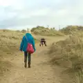 Fred digs sand up like a dog, The Seals of Horsey Gap, Norfolk - 21st February 2016