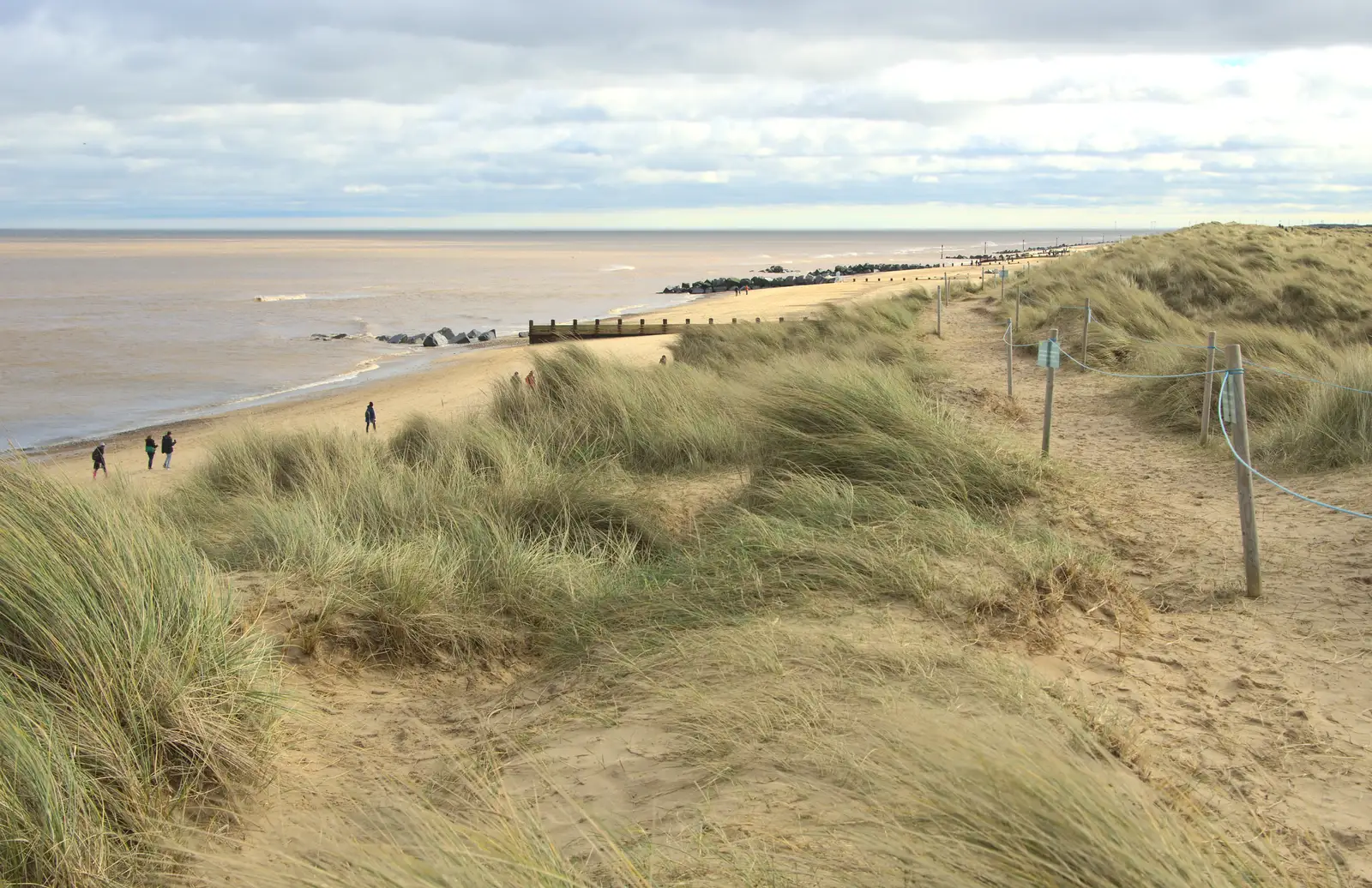 The dunes of Horsey Gap, from The Seals of Horsey Gap, Norfolk - 21st February 2016