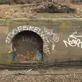 Circular graffiti, A SwiftKey Power Cut, Southwark Bridge Road, London - 4th March 2016