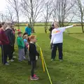 The route is pointed out, Isobel's Hartismere Run, Castleton Way, Eye, Suffolk - 16th March 2016