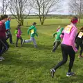 The runners are off, Isobel's Hartismere Run, Castleton Way, Eye, Suffolk - 16th March 2016