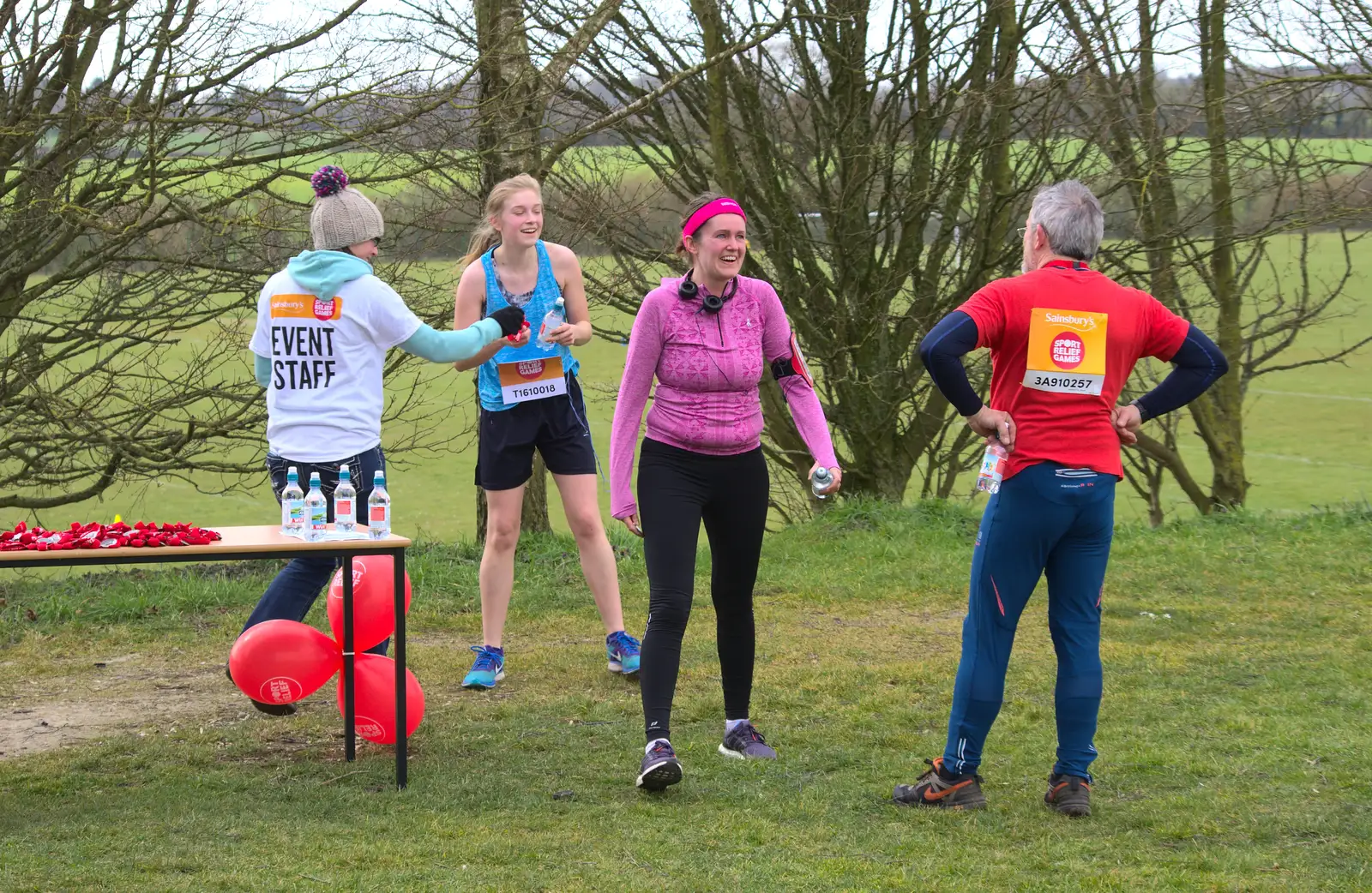 Isobel after the finish, from Isobel's Hartismere Run, Castleton Way, Eye, Suffolk - 16th March 2016