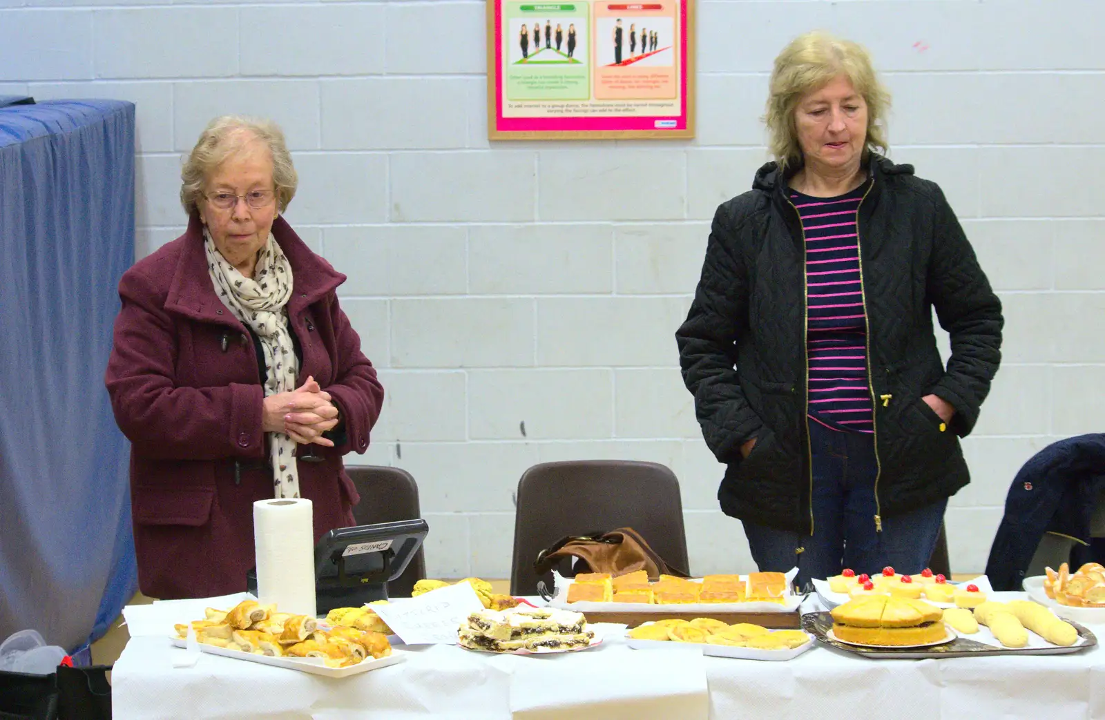 WI types have a cake stall, from Isobel's Hartismere Run, Castleton Way, Eye, Suffolk - 16th March 2016