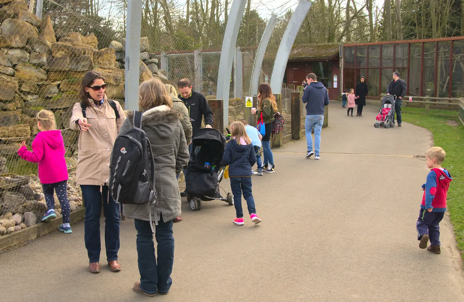 Harry hangs back, from Another Trip to Banham Zoo, Banham, Norfolk - 25th March 2016