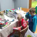 Harry opens some presents, Harry's Birthday, Brome, Suffolk - 28th March 2016