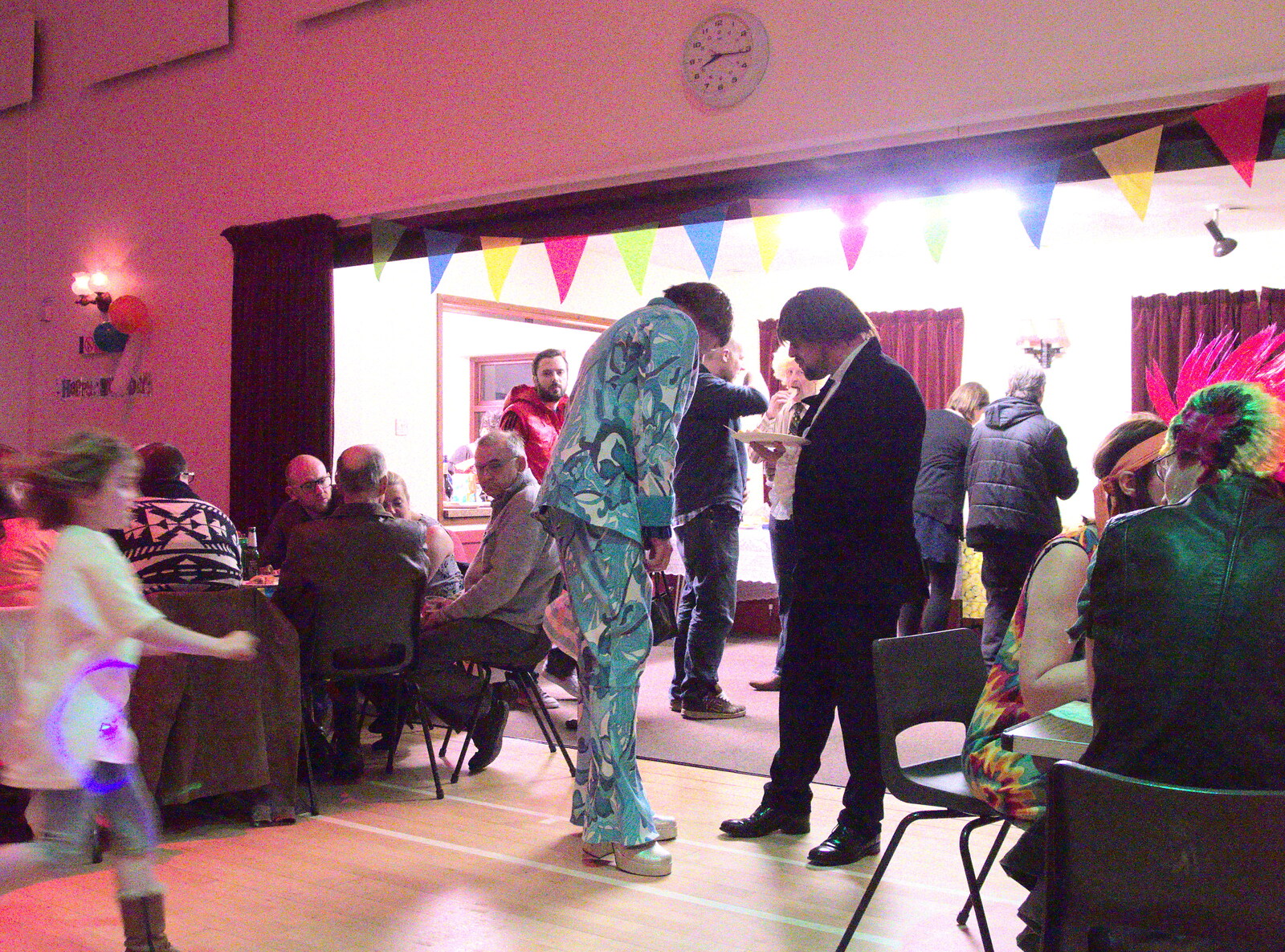 There's a 70s theme going on from Sarah's Birthday, Pulham Market Village Hall, Pulham, Norfolk - 2nd April 2016
