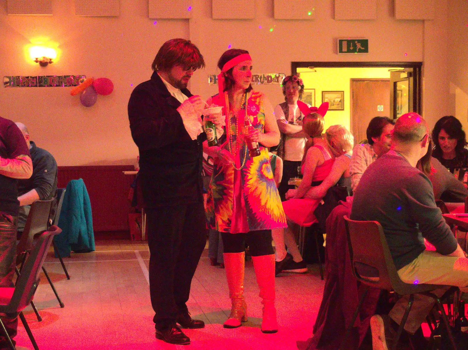 Gary and Sarah, from Sarah's Birthday, Pulham Market Village Hall, Pulham, Norfolk - 2nd April 2016