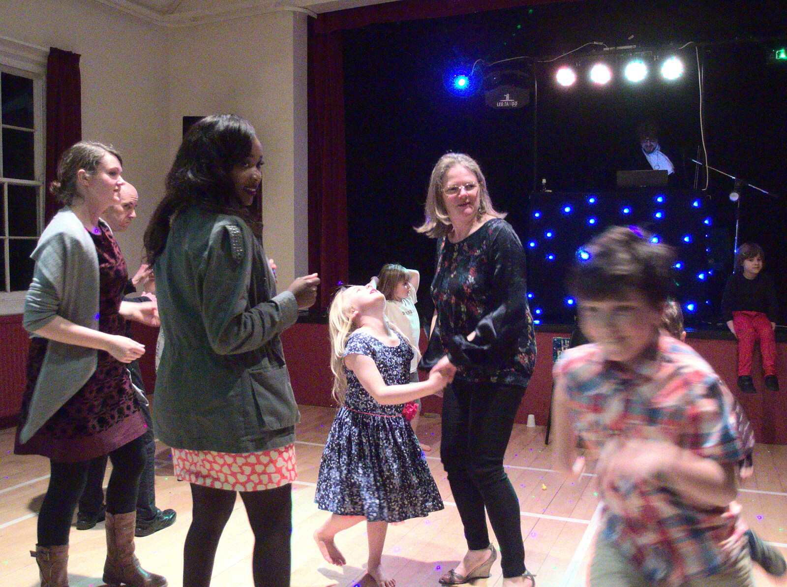Isobel, Chi-chi, Alice and Megan dance from Sarah's Birthday, Pulham Market Village Hall, Pulham, Norfolk - 2nd April 2016