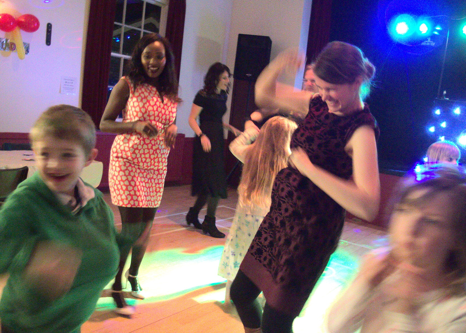 Isobel gets in the groove from Sarah's Birthday, Pulham Market Village Hall, Pulham, Norfolk - 2nd April 2016