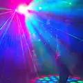 Multi-coloured spotlights, Sarah's Birthday, Pulham Market Village Hall, Pulham, Norfolk - 2nd April 2016