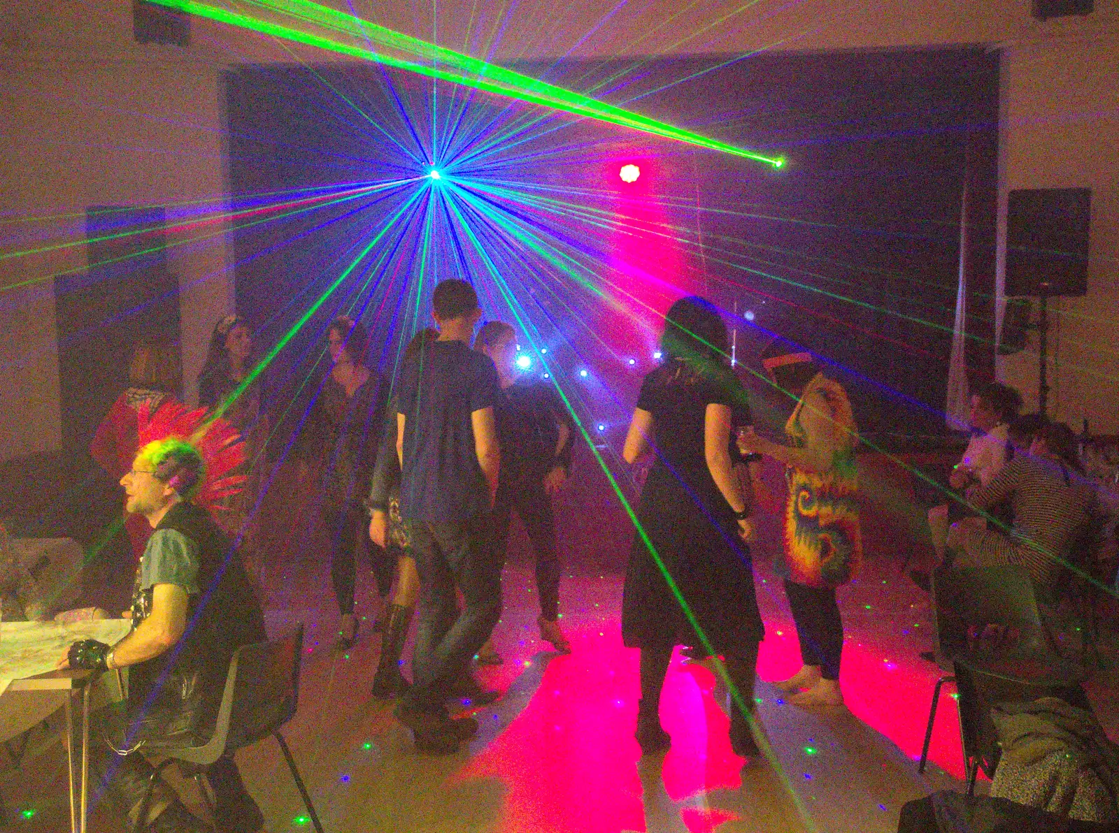 Disco dancing like the 1970s, from Sarah's Birthday, Pulham Market Village Hall, Pulham, Norfolk - 2nd April 2016