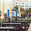 Parasols wrapped up against the rain, A Trip to Albufeira: The Hotel Paraiso, Portugal - 3rd April 2016