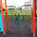 Fred on a climbing frame, A Trip to Albufeira: The Hotel Paraiso, Portugal - 3rd April 2016