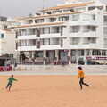 More football action, as Isobel's hair goes flying, A Trip to Albufeira: The Hotel Paraiso, Portugal - 3rd April 2016
