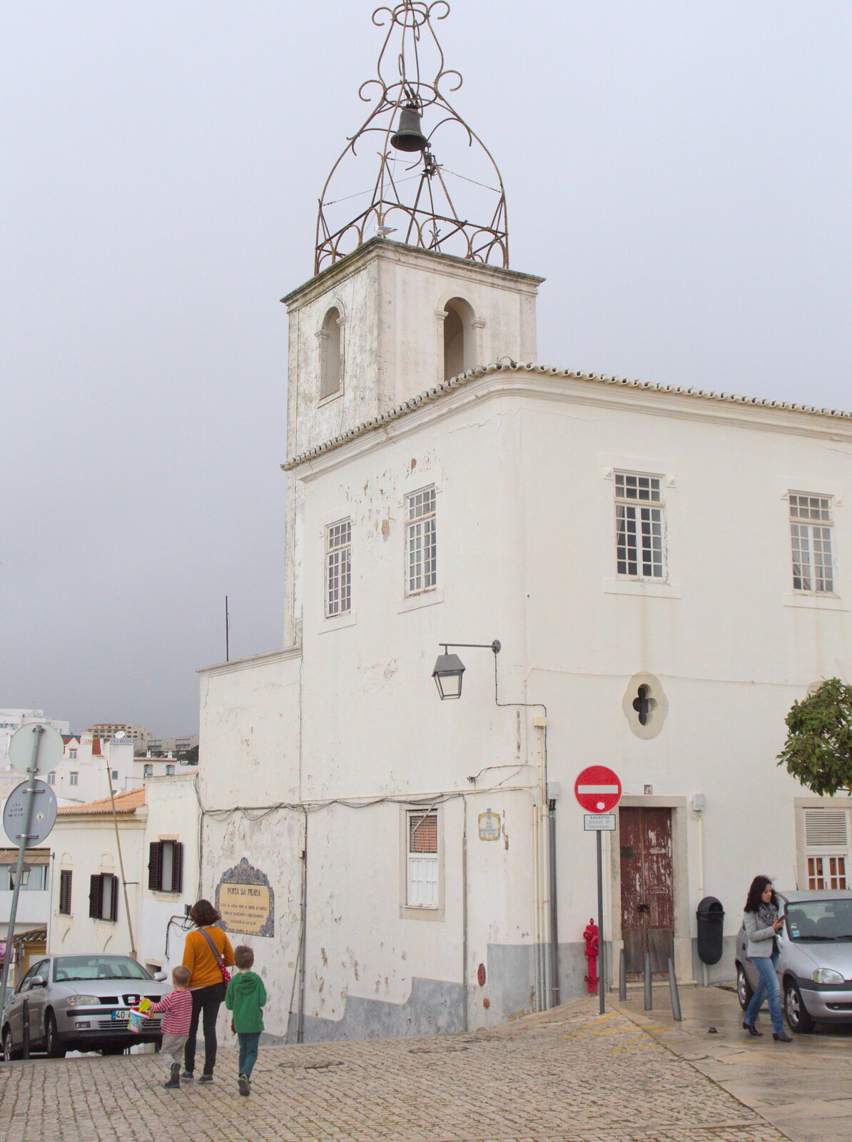 We wander around near a church from A Trip to Albufeira: The Hotel Paraiso, Portugal - 3rd April 2016