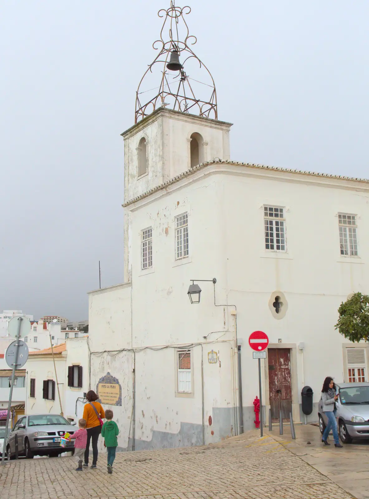 We wander around near a church, from A Trip to Albufeira: The Hotel Paraiso, Portugal - 3rd April 2016