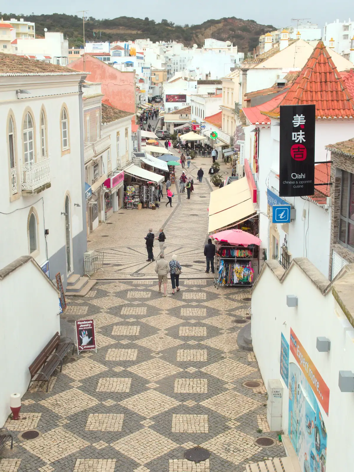 Shopping street in old Albufeira, from A Trip to Albufeira: The Hotel Paraiso, Portugal - 3rd April 2016