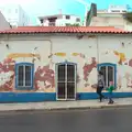 Isobel and Harry pass a quaintly-fading building, A Trip to Albufeira: The Hotel Paraiso, Portugal - 3rd April 2016