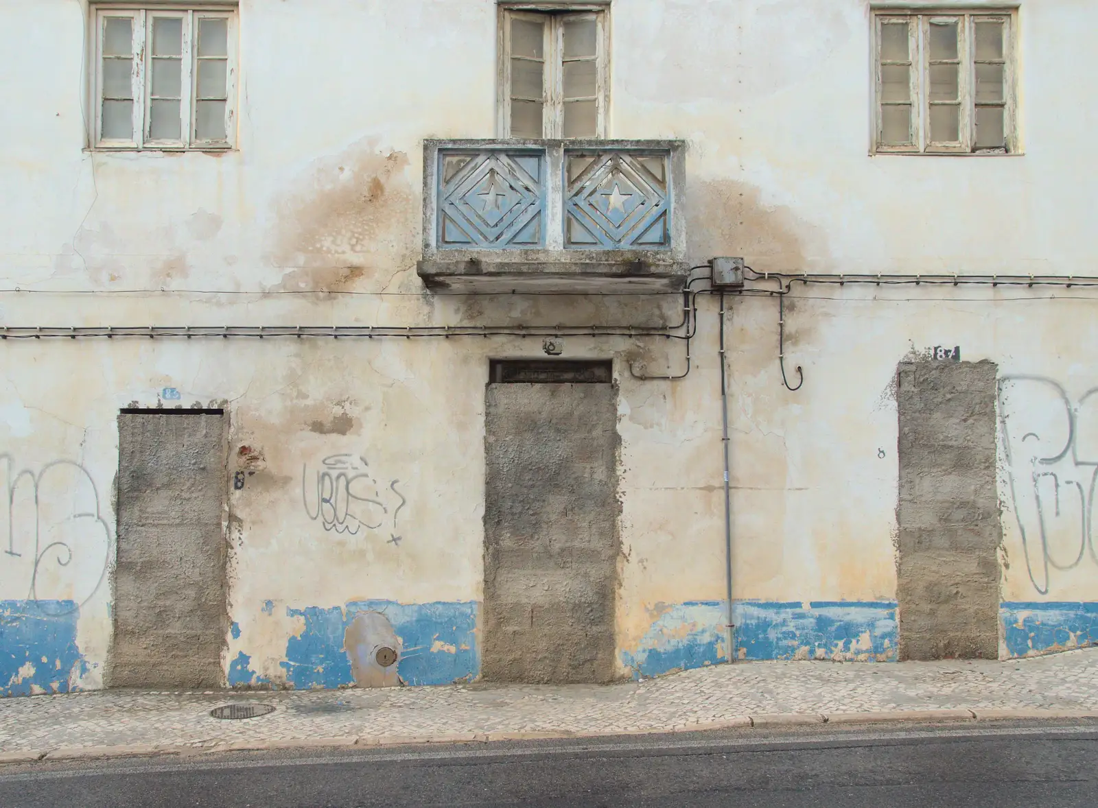 Bricked-up doors, from A Trip to Albufeira: The Hotel Paraiso, Portugal - 3rd April 2016