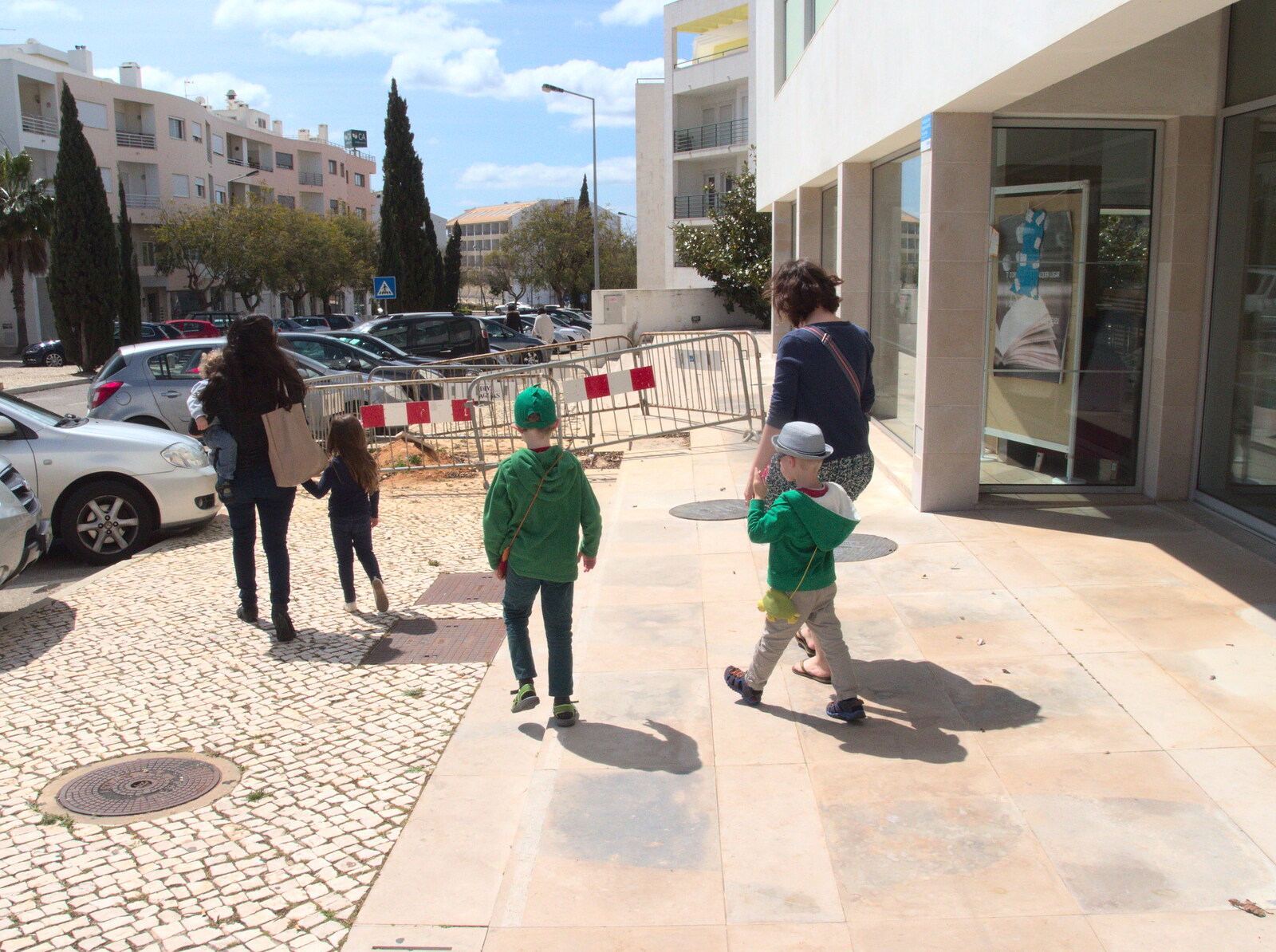 We head out of the library from A Trip to Albufeira: The Hotel Paraiso, Portugal - 3rd April 2016