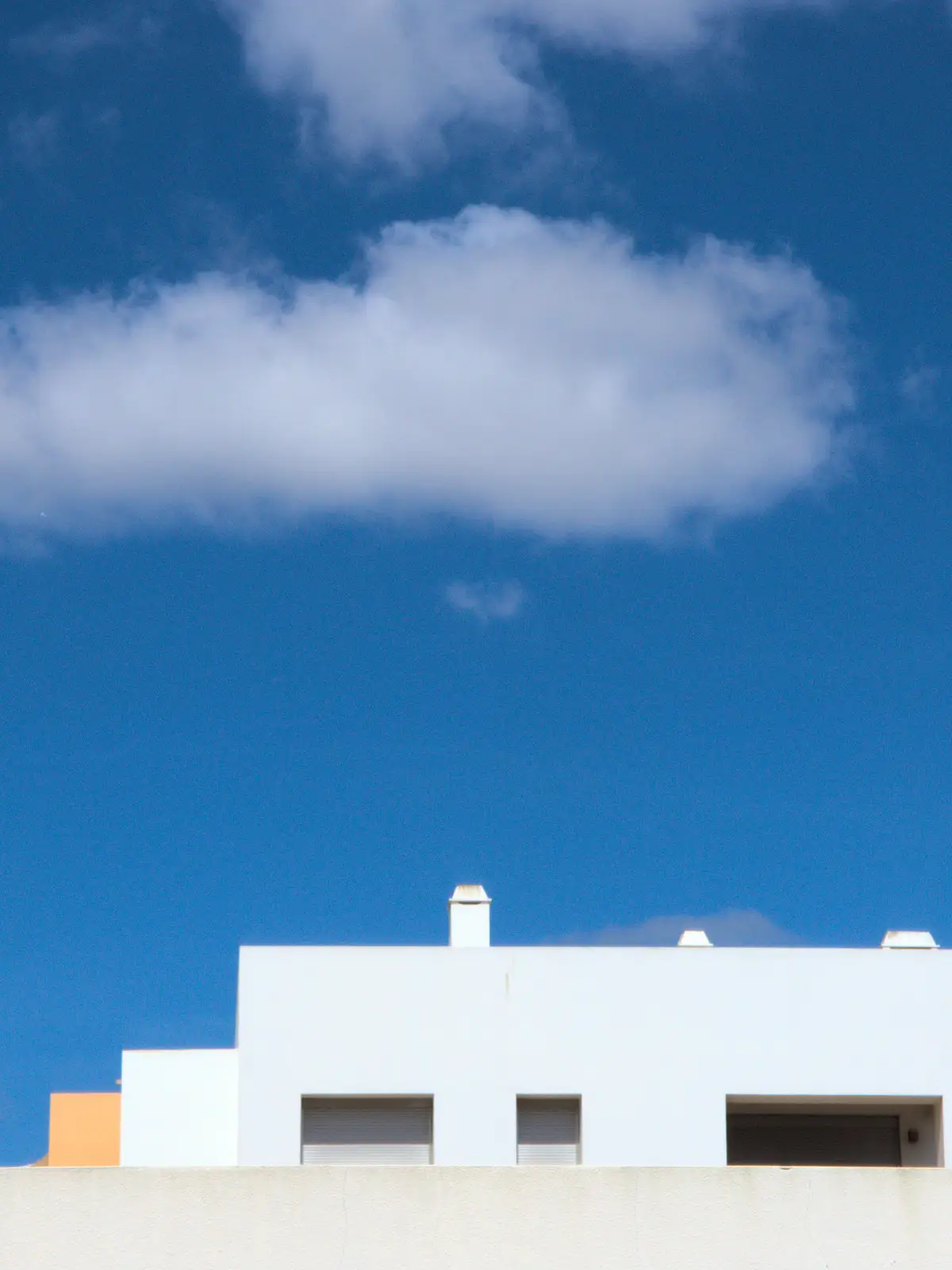 Blue sky and a white building, from A Trip to Albufeira: The Hotel Paraiso, Portugal - 3rd April 2016