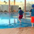 Fred and Harry explore the pool, A Trip to Albufeira: The Hotel Paraiso, Portugal - 3rd April 2016