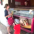 Isobel and Harry get ice cream, Gary and Vanessa's Barbeque, Alcantarilha, Algarve, Portugal - 7th April 2016