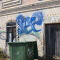 Graffiti and wheelie bins, Gary and Vanessa's Barbeque, Alcantarilha, Algarve, Portugal - 7th April 2016