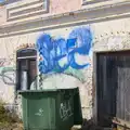 Graffiti and wheelie bins, Gary and Vanessa's Barbeque, Alcantarilha, Algarve, Portugal - 7th April 2016