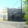 A heavily-graffiti'd building, Gary and Vanessa's Barbeque, Alcantarilha, Algarve, Portugal - 7th April 2016