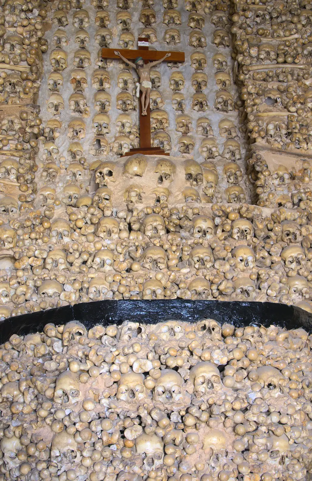 Skulls in the Capella dos Ossos, from Gary and Vanessa's Barbeque, Alcantarilha, Algarve, Portugal - 7th April 2016