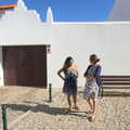 Vanessa and Isobel mill around, Gary and Vanessa's Barbeque, Alcantarilha, Algarve, Portugal - 7th April 2016