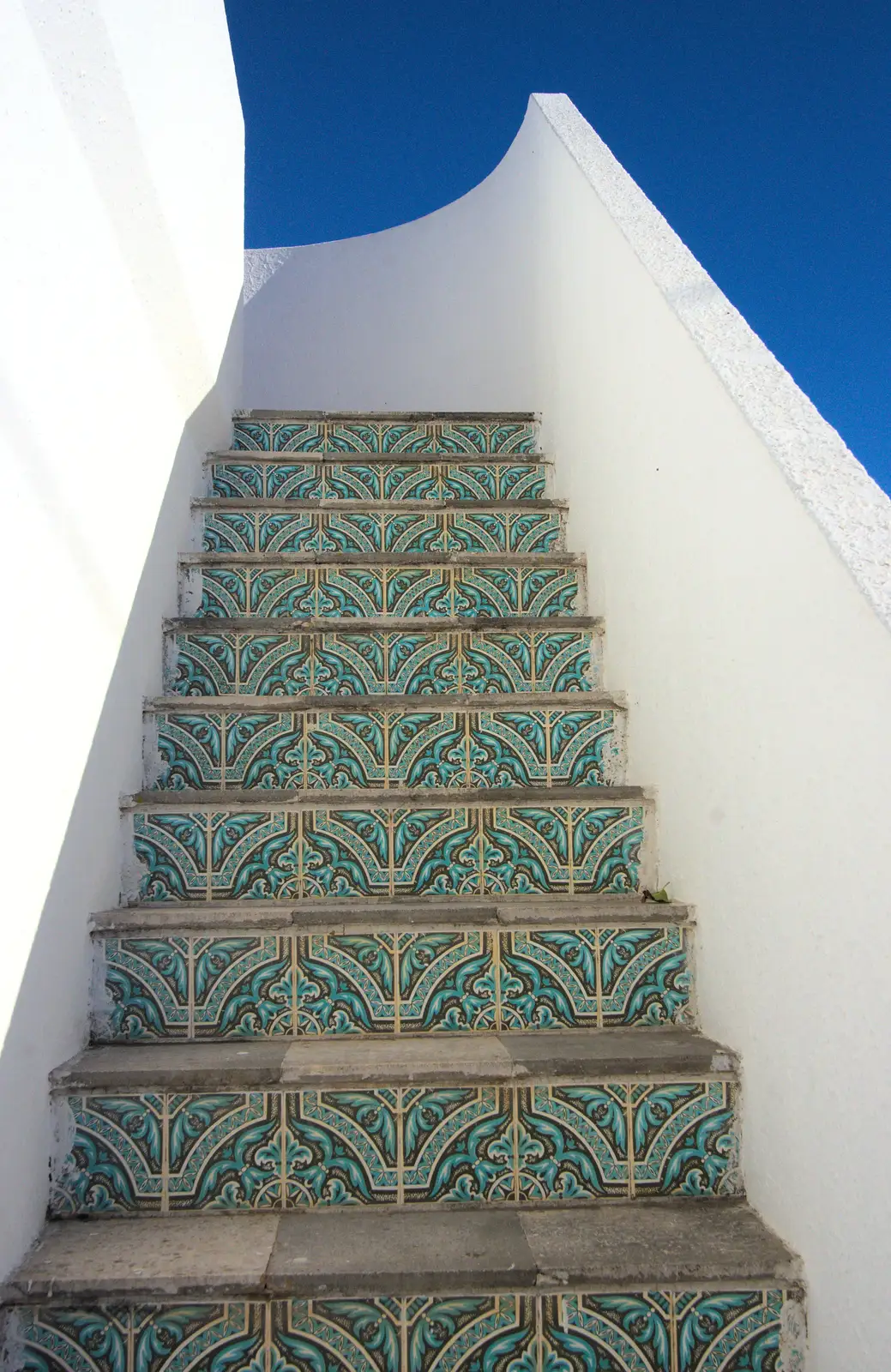 Steps to the sky, from Gary and Vanessa's Barbeque, Alcantarilha, Algarve, Portugal - 7th April 2016