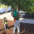 Fred reaches for an orange, Gary and Vanessa's Barbeque, Alcantarilha, Algarve, Portugal - 7th April 2016