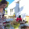 Isobel loads up, Gary and Vanessa's Barbeque, Alcantarilha, Algarve, Portugal - 7th April 2016