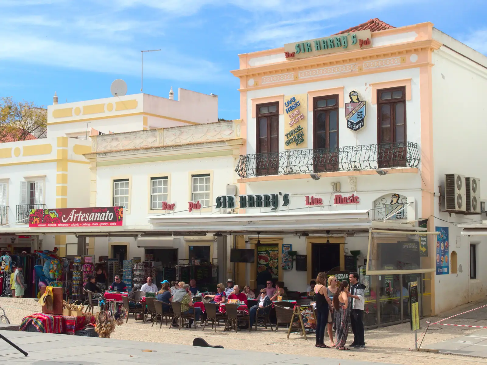 Our regular beer stop: Sir Harry's Bar, from Last Days and the Journey Home, Albufeira, Portugal - 9th April 2016